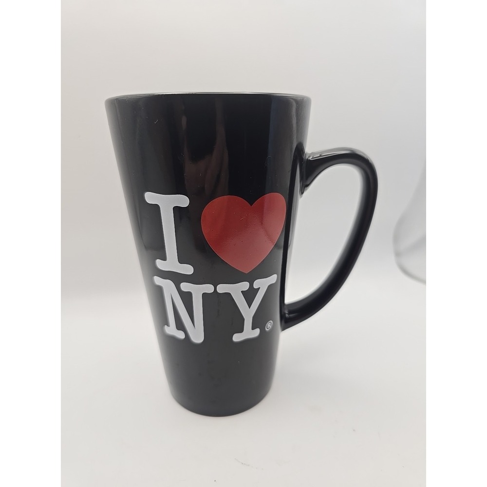 I Love New York Coffee Mug - Black And Red - 6-1/4"